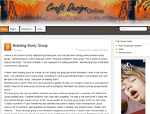 Tablet Screenshot of blog.craftdesignonline.com